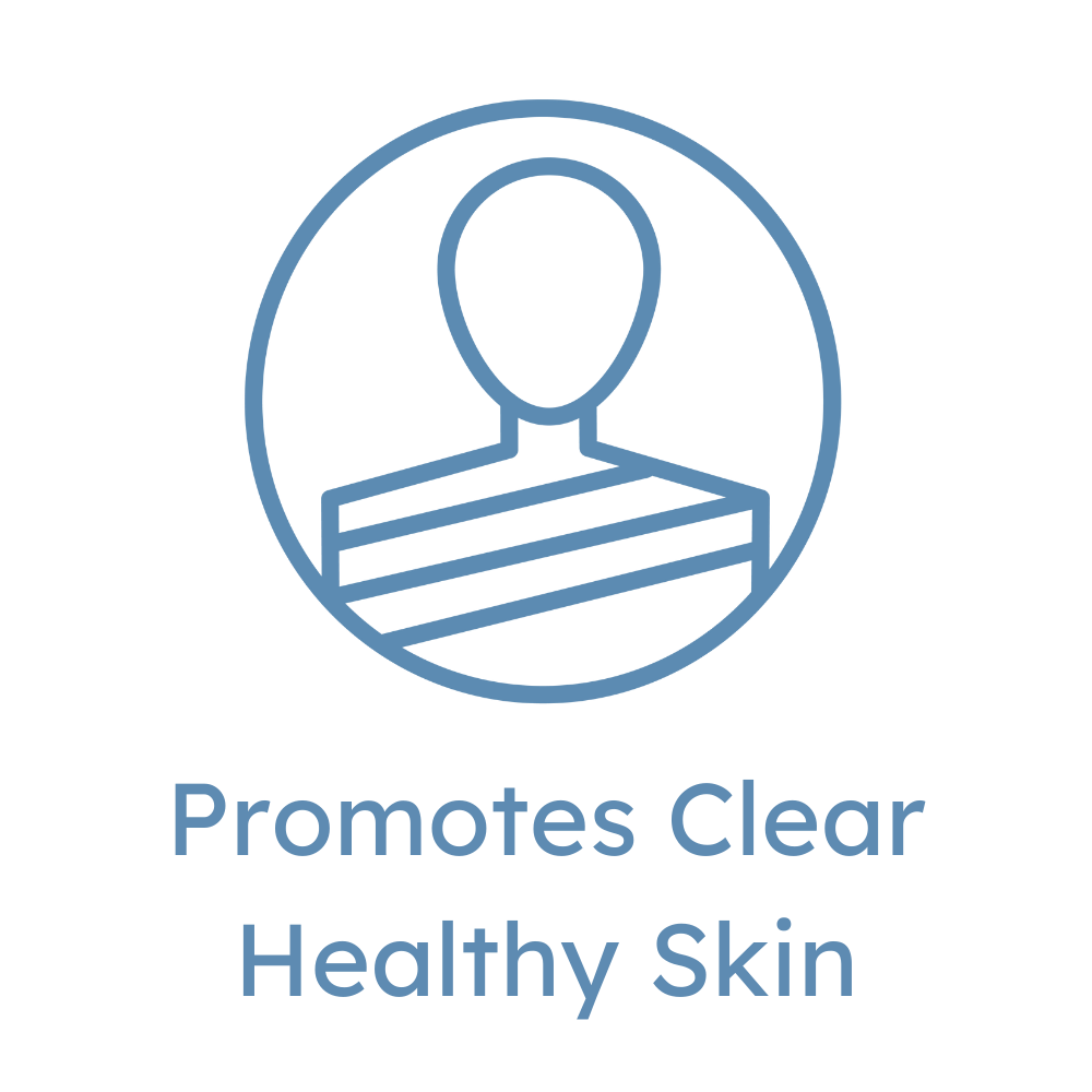 Promotes Clear Healthy Skin icon